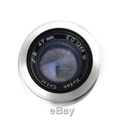 Kodak Ektar 47mm F2 Ltm Leica M39 Screw Mount Prime Lens