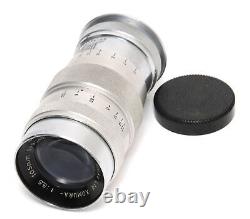 Komura 3.5/105mm lens chrome for Leica Screw Mount