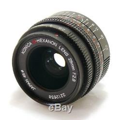 Konica 28mm f/2.8 M-Hexanon lens, Leica M mount EXC+