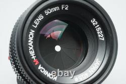 Konica M-Hexanon 50mm f/2 F2 Lens, Manual Focus For Leica M Mount Rangefinder