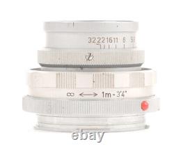LEICA LEITZ Wetzlar Elmar 9cm F4 Visoflex Lens with M MOUNT Adaptor (0522BL)