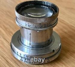 LEICA Leitz Summar 50mm f/2 Collapsible L39 Vintage Screw Mount Lens From 1936