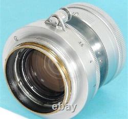 LEICA Summicron f=5cm 12 SUMMICRON 2/50mm E. LEITZ Wetzlar Lens made in 1955