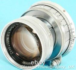 LEICA Summicron f=5cm 12 SUMMICRON 2/50mm Ernst LEITZ Wetzlar Lens made in 1954