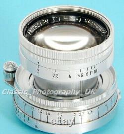 LEICA Summicron f=5cm 12 SUMMICRON 50mm F2 Lens made by LEITZ Wetzlar in 1956