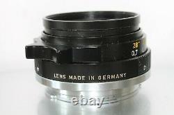 LEICA WETZLAR GERMAN 35mm F 2.0 SUMMICRON LENS LEICA M MOUNT