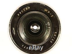 LENS RUSSAR MP 2 (5,6/20) + Viewfinder f = 20mm M 39 Leica Screw Mount