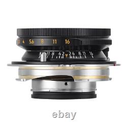 LIGHT LENS LAB LTM 35mm f/2 collapsible for L39 mount with LM ring =Black Paint=