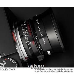 LIGHT LENS LAB M 35mm f/2 for Leica M mount camera =Black Paint=