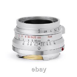 LIGHT LENS LAB M 35mm f/2 for Leica M mount camera =Silver=
