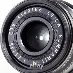 LN- Leica SUMMARIT-M 35mm f2.5 E39 6-Bit M Mount Lens (11643)