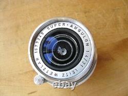 Leica 21mm Super Angulon f/4 Lens in Leica M Mount Convertible to M39 LTM