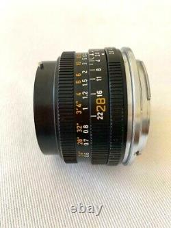 Leica 28mm F/2.8 Elmarit 3 Cam Late R Mount Lens with Canon EF adapter mount