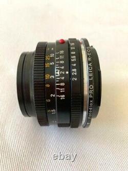 Leica 28mm F/2.8 Elmarit 3 Cam Late R Mount Lens with Canon EF adapter mount