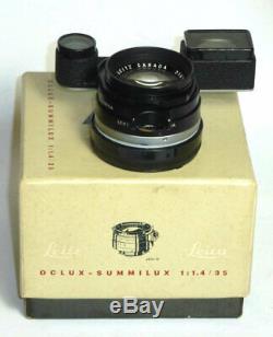 Leica 35/1,4 Summilux RF M mount black paint Withinfinity lock, box, hood, caps RARE