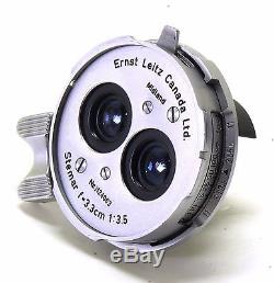 Leica 3.3cm 33mm f/3.5 Stemar stereo lens set OIRZO LTM SM screw mount Leitz