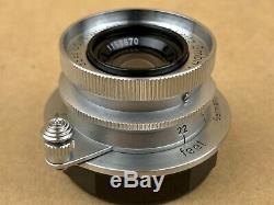 Leica 3.5cm 35mm f/3.5 Summaron Leitz M39 Screw Mount Lens with Caps & Hood
