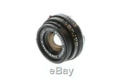 Leica 40mm F/2 Summicron-C Black Wetzlar M Mount Lens Series 5.5