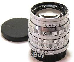 Leica 50mm 5cm f/1.5 Summarit lens LTM screw mount EXC+