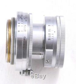 Leica 50mm F/2 Summicron lens Screw Mount Exc++