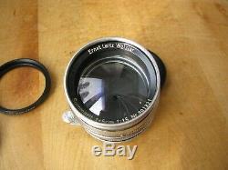 Leica 50mm Summarit f/1.5 Lens in Leica Screw Mount