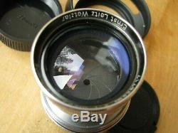 Leica 50mm Summitar f/2 Lens in Leica Screw Mount Nice Glass