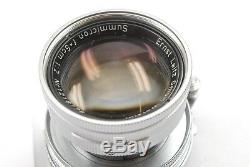 Leica 50mm f2 Collapsible Summicron LTM L39 screw mount lens, no. 1216716 1954