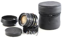 Leica 50mm f2 Summicron-M Version IV Black M Mount Lens with Case
