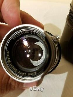 Leica 50mm f/2 Summicron Collapsible Chrome M Mount Lens with Leitz case! CLA'd