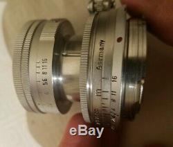 Leica 50mm f/2 Summicron Collapsible Chrome M Mount Lens with Leitz case! CLA'd
