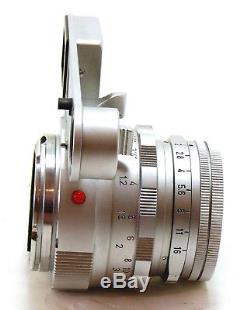 Leica 50mm f/2 Summicron close focus dual range DR chrome lens M mount EXC++