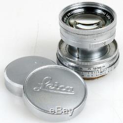Leica 5cm 50mm F2.0 Summicron Thread Mount #1103475 Collapsible +caps