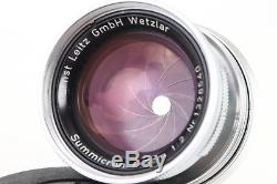 Leica 5cm 50mm F2 Summicron Collapsible Screw Mount LTM L39 Lens MINT