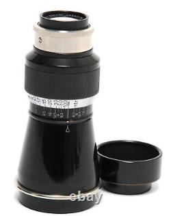 Leica 6.3/10.5cm Elmar Mountain with lens hood black/nickel RARE