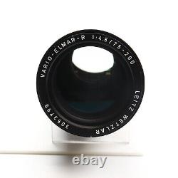 Leica 75-200mm F/4.5 Vario-Elmar R Leitz Wetzlar R Mount Zoom Lens JB 130