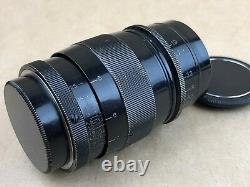 Leica 7.3cm f/1.9 Hektor 73mm Ultra Fast Lens L39 screw mount black paint -Rare