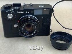 Leica CL Film Camera with 40mm f/2 Summicron-C M mount Lens & Soft Case Nice