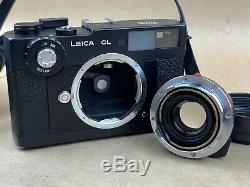 Leica CL Film Camera with 40mm f/2 Summicron-C M mount Lens & Soft Case Nice