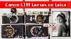 Leica Cameras Canon Ltm Lens 4x Canon Screw Mount Lenses Canon 50mm 1 8 Ltm Canon 35mm Ltm