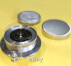 Leica Elmar 3.5cm 35mm f3.5 chrome LTM39 screw mount A36