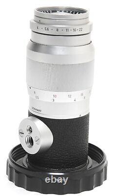 Leica Elmar 4/135mm Lens Chrome with Keeper Screw Mount M39