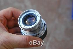 Leica Elmar 50mm f2.8 lens Leica screw mount With Leica M adaptor