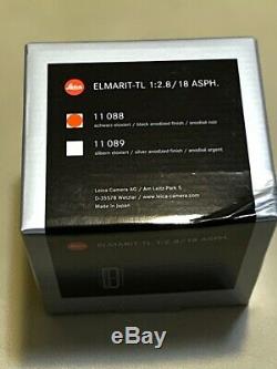 Leica Elmarit T TL 18mm f2.8 Black Lens Mint Boxed L-mount Lens Only