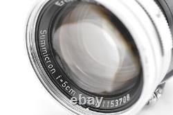 Leica Ernst Leitz GmbH Summicron 50mm 5cm F2 M mount Lens (t4599)