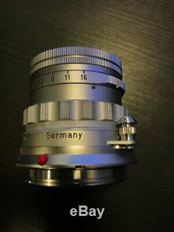 Leica Ernst Leitz GmbH Wetzlar Summicron 5cm f/2 50mm f2 Lens, M Mount Ridged