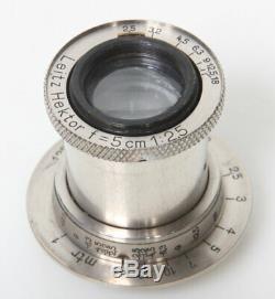 Leica Hektor 5cm f2.5 Lens Screw Mount M39 Leitz 50mm