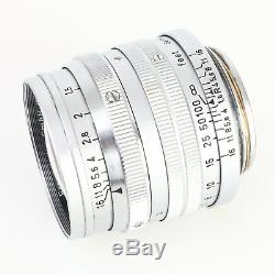 Leica Leitz 5cm (50mm) f/1.5 Summarit Screw Mount LTM L39 Lens EX+++