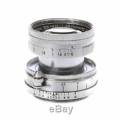 Leica Leitz 5cm F2 Summicron Collapsible Screw Mount 50mm Chrome LTM Lens SOOIC