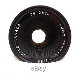 Leica Leitz Canada Summicron R 50mm f/2 R-Mount Lens