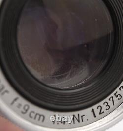 Leica Leitz Elmar 9cm f/4 Collapsible Lens, with Caps Leica M Mount